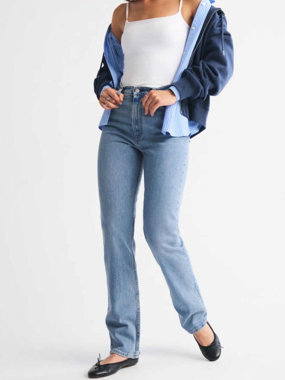 Abercrombie & Fitch Ultra High Rise 90s Straight Jean